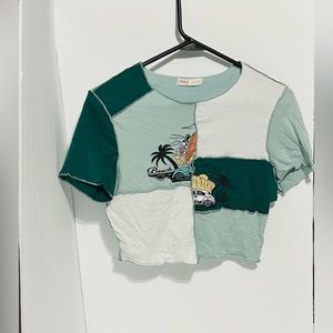 Cropped junior shirt